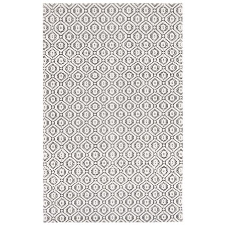 Safavieh 4 x 6 ft. Marbella Contemporary Hand Woven Rectangle Rug Black & Ivory MRB325Z-4